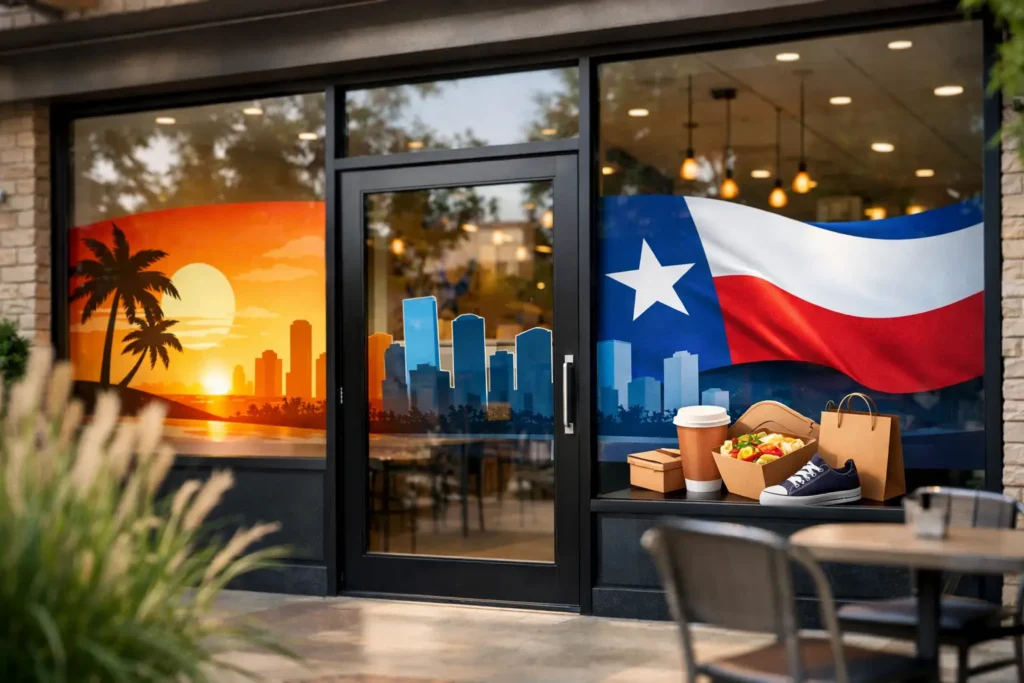 Custom Window Graphics Houston Businesses Use