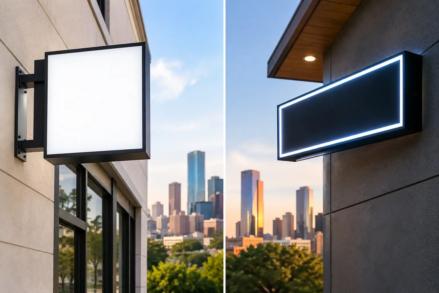 LED Cabinet Sign Comparison for Houston Businesses